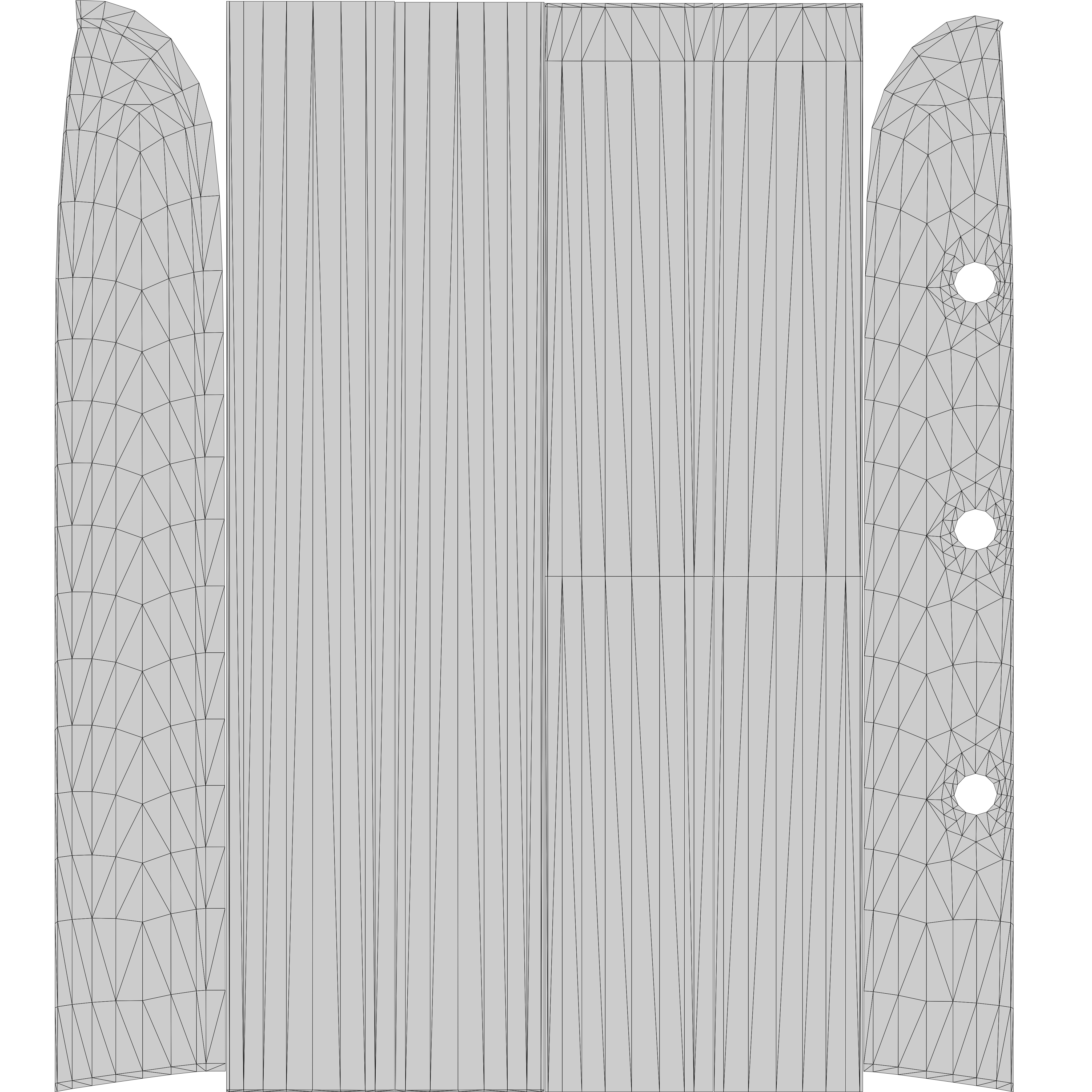 Baglama Low-poly 3D model_33