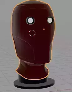 Vigilante robot style 3D model