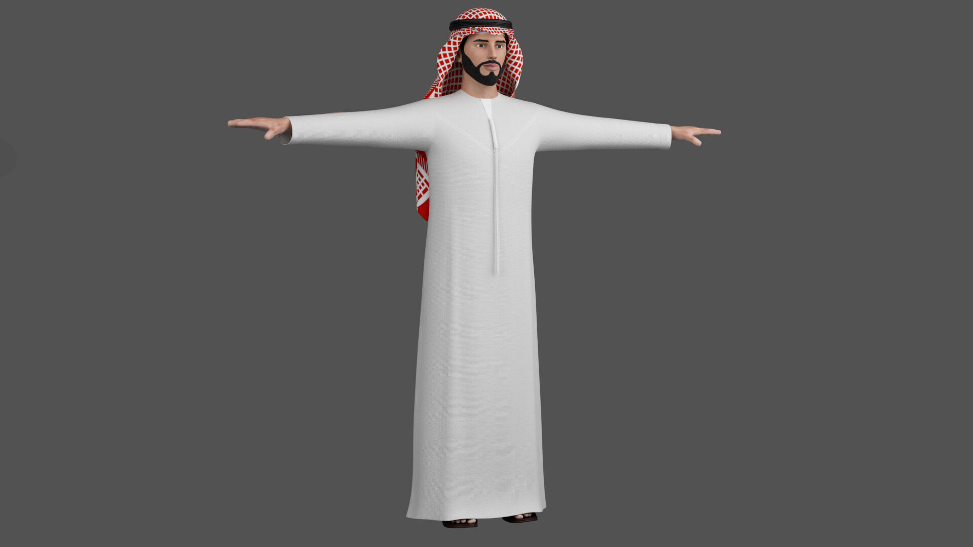 arab man characters man people 3D model_3