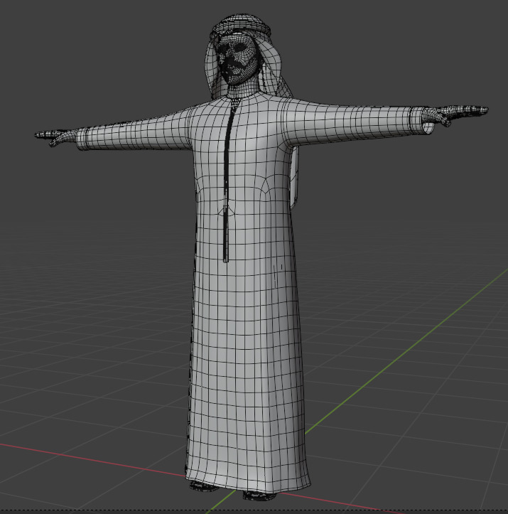 arab man characters man people 3D model_7