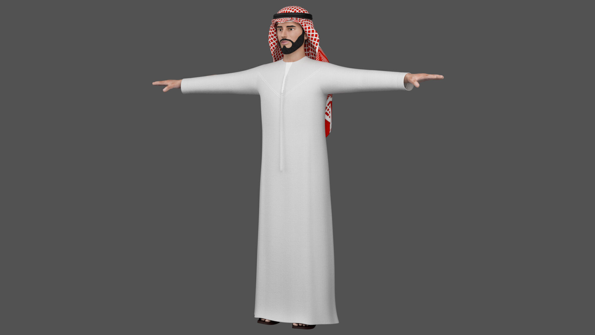 arab man characters man people 3D model_1