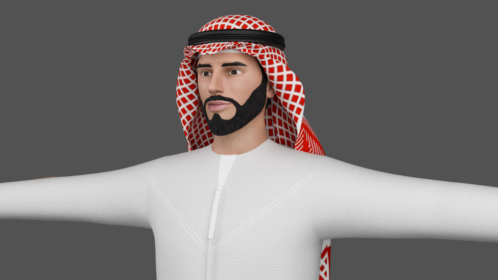 arab man characters man people 3D model_5