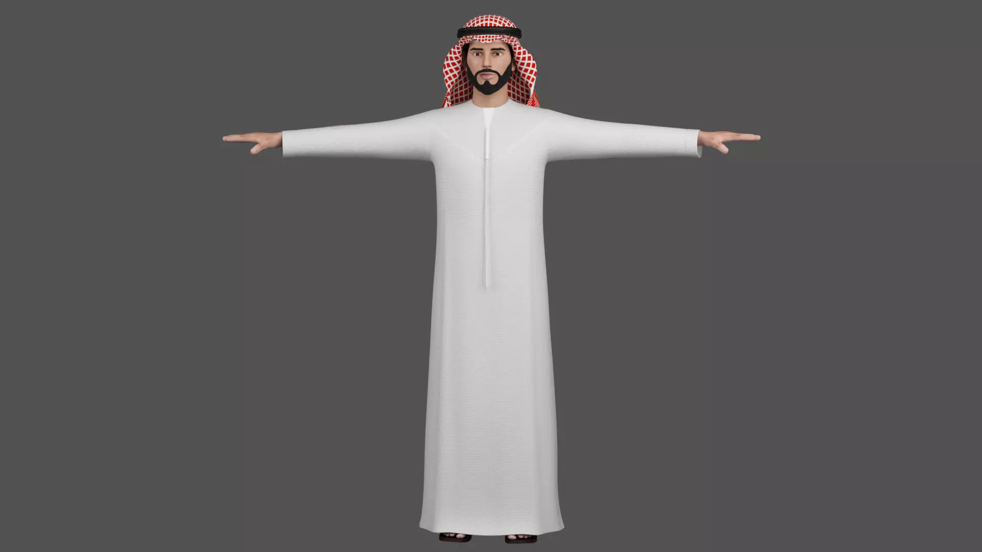 arab man characters man people 3D model_0