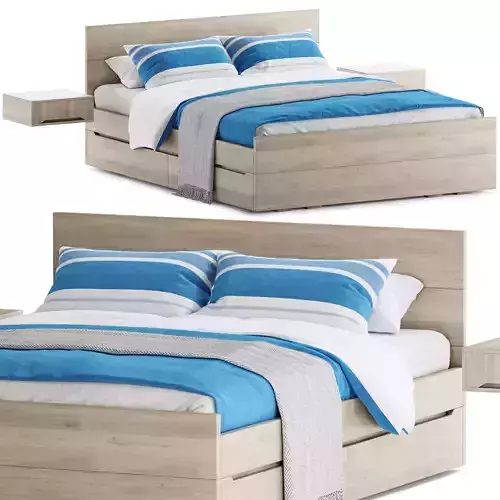 Wansbeck bed frame 3D model