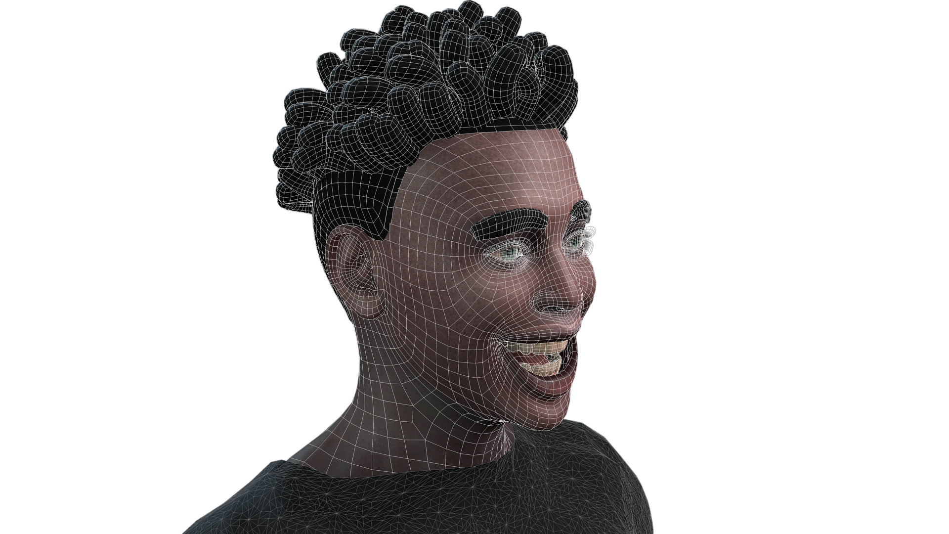 Realistic Black Man 3D Model 3D model_3