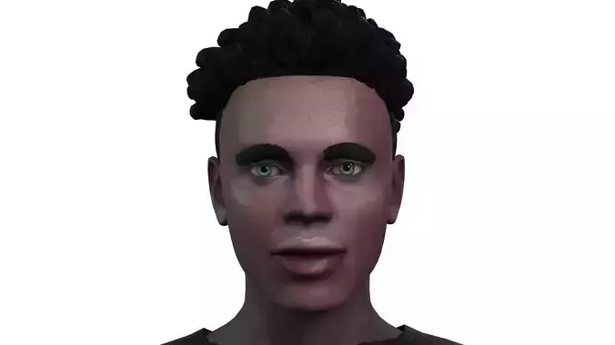 Realistic Black Man 3D Model 3D model