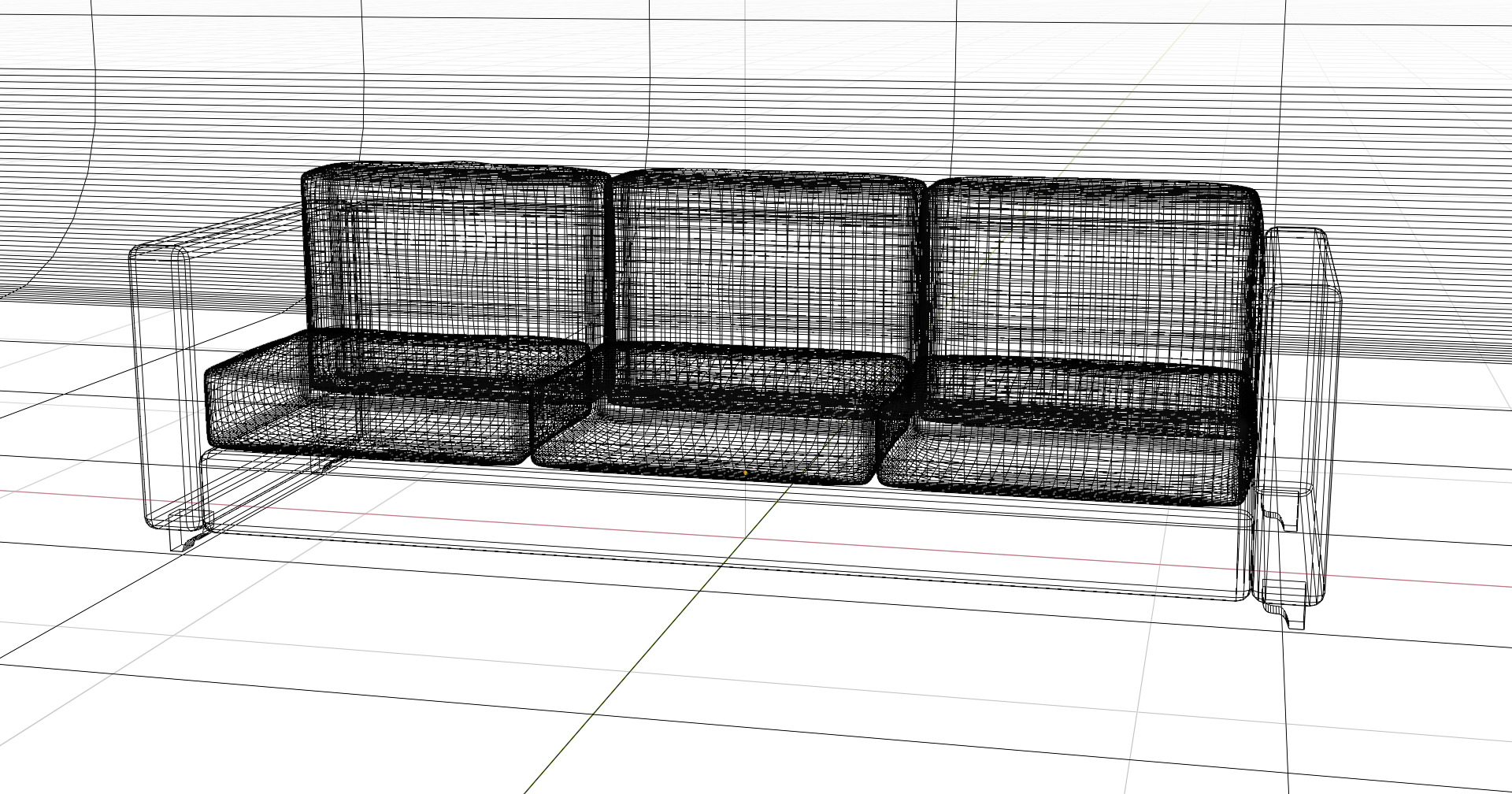 Modular Game-Ready Sofa High-Quality PBR Textures Low Poly Free low-poly 3D model_3