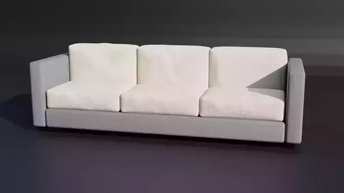  Modular Game-Ready Sofa  High-Quality PBR Textures  Low Poly