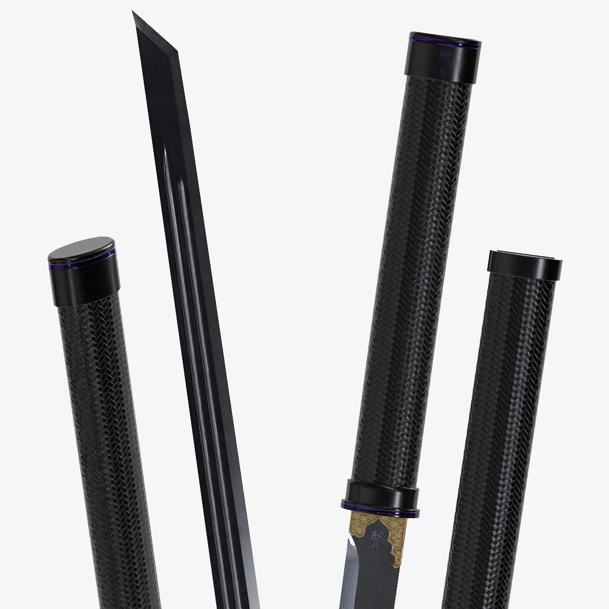 Pride Ninjato Sword Low-poly 3D model_4