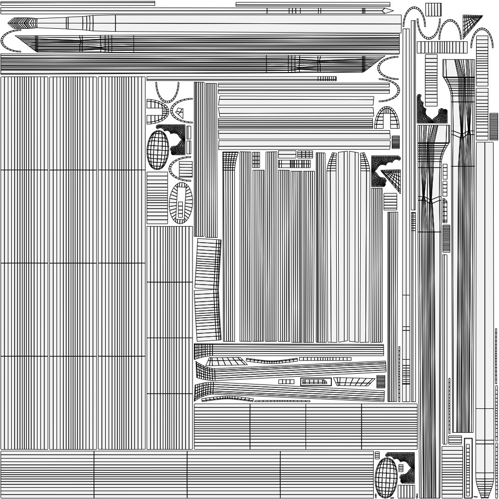 Pride Ninjato Sword Low-poly 3D model_21