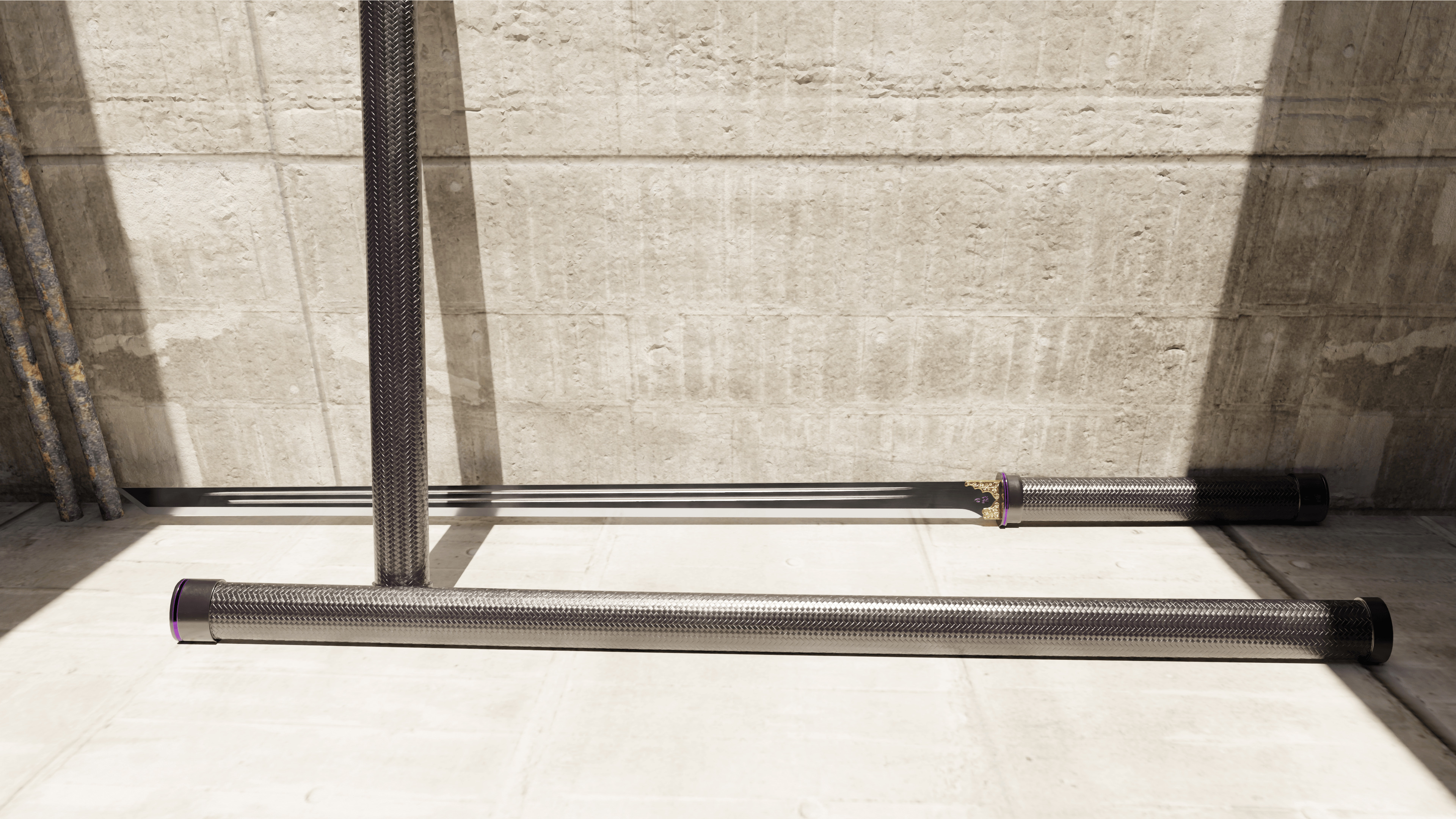 Pride Ninjato Sword Low-poly 3D model_6