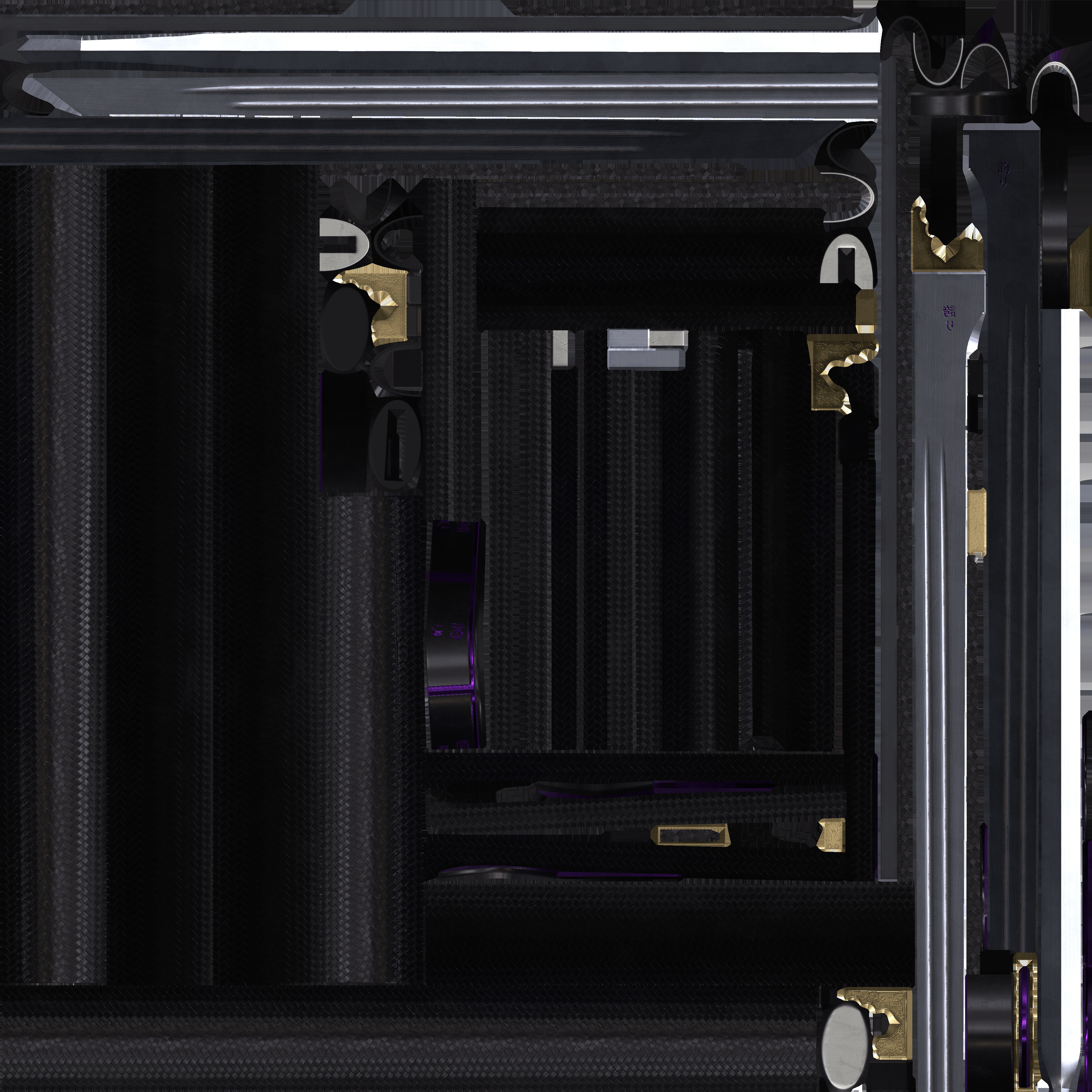 Pride Ninjato Sword Low-poly 3D model_22