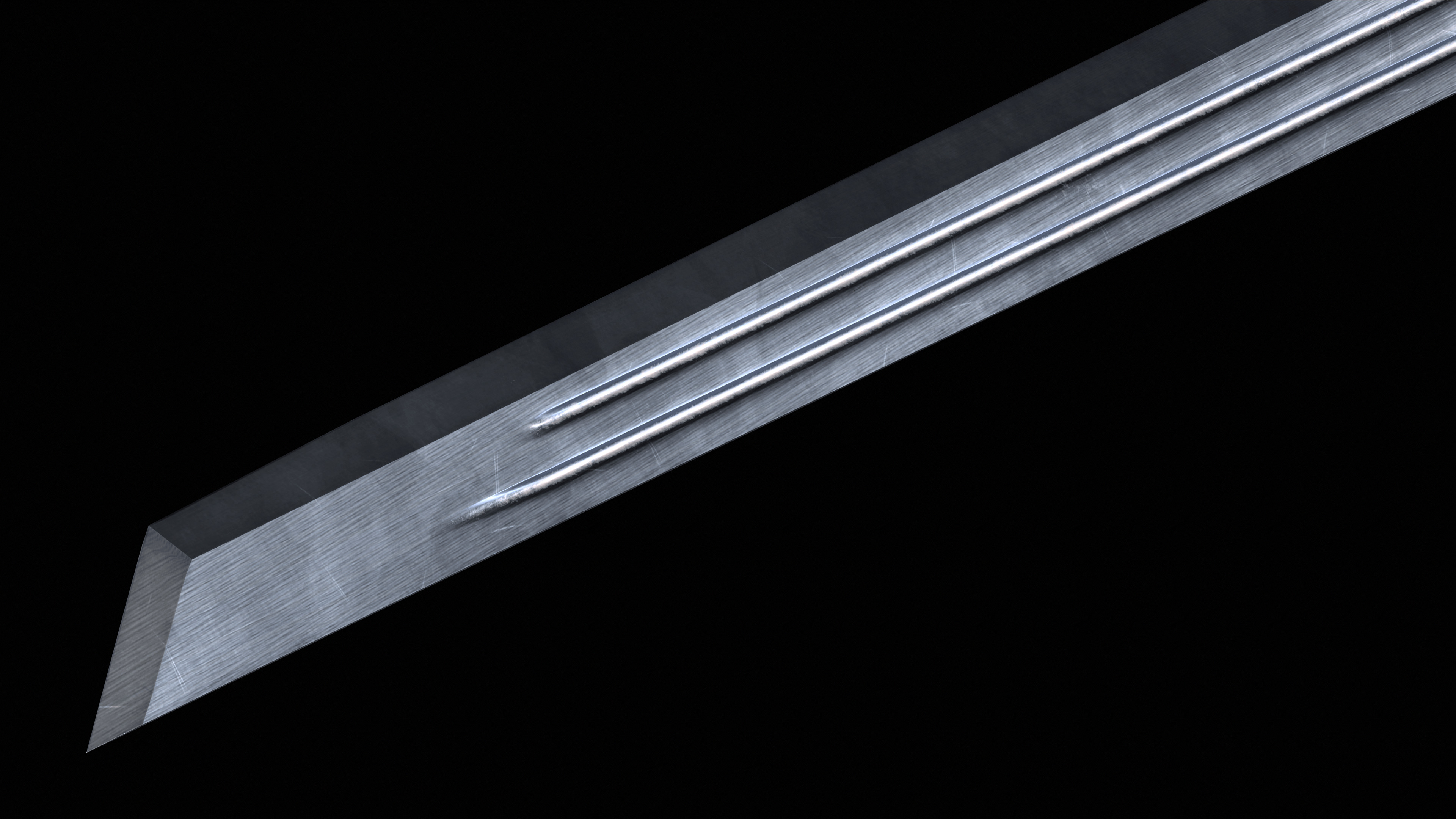 Pride Ninjato Sword Low-poly 3D model_12