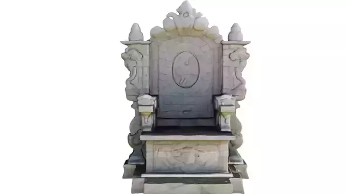 Stone Throne VR 3D model