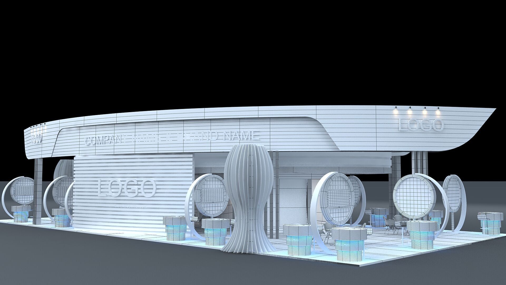 3D Exhibition 3D model_8