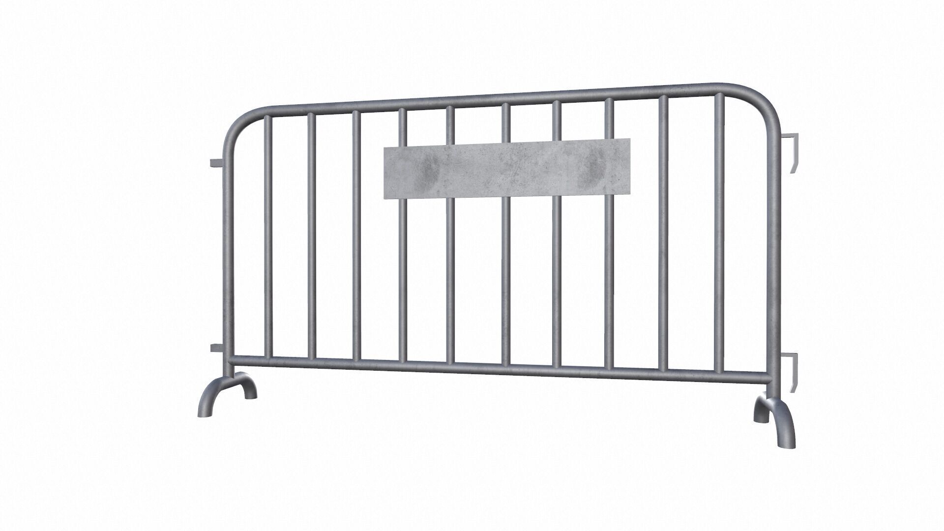 Crowd Control Barrier PBR Low-poly 3D model_4