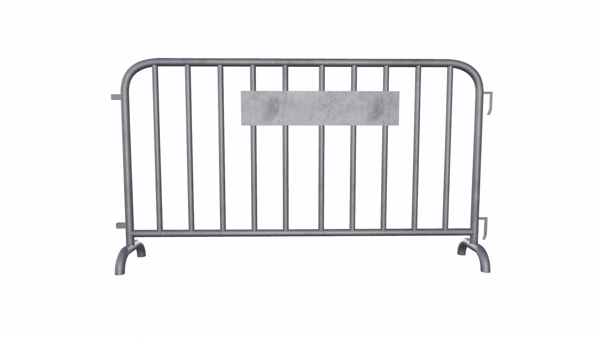 Crowd Control Barrier PBR Low-poly 3D model_0