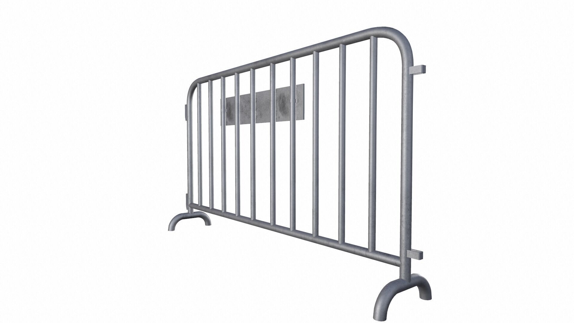 Crowd Control Barrier PBR Low-poly 3D model_6