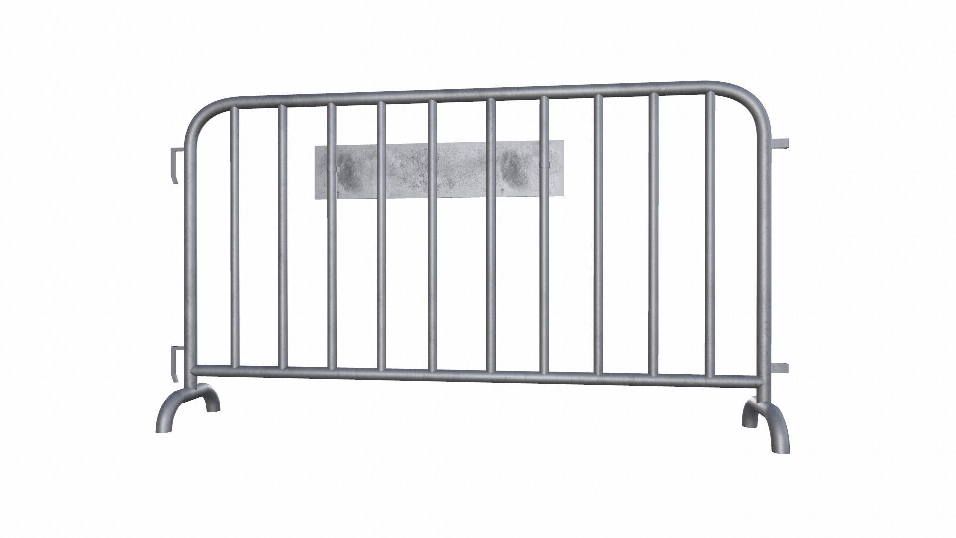 Crowd Control Barrier PBR Low-poly 3D model_7