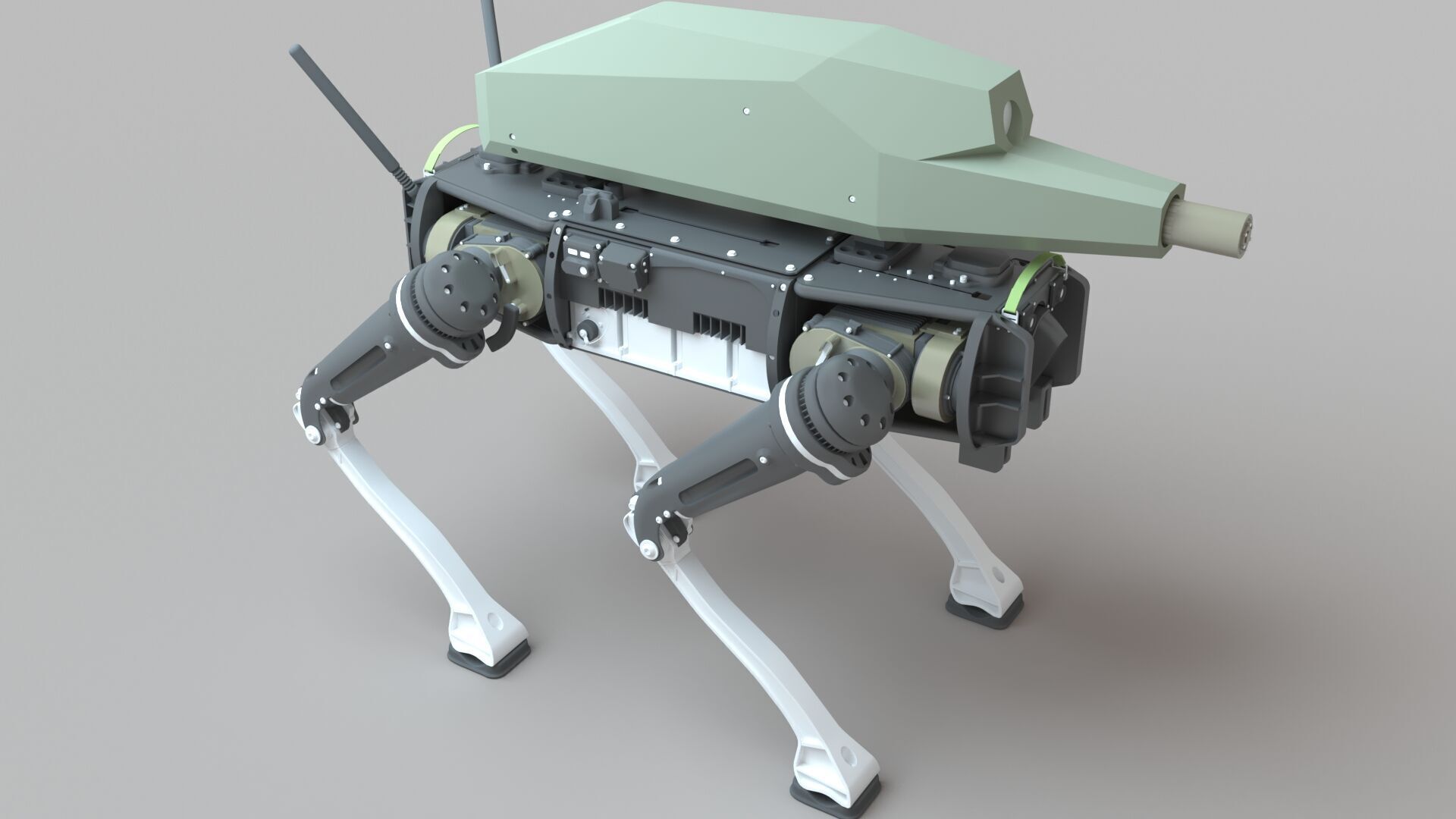 3D Military Combat Robot SPUR 3D model_1