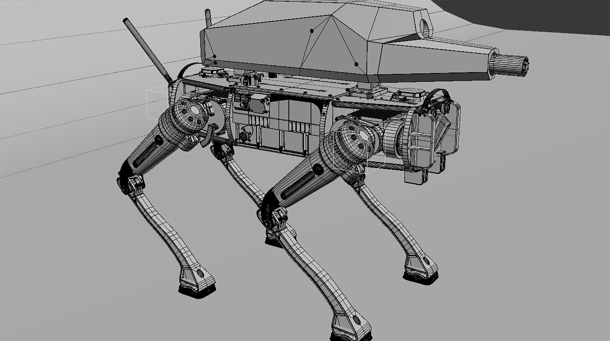 3D Military Combat Robot SPUR 3D model_7