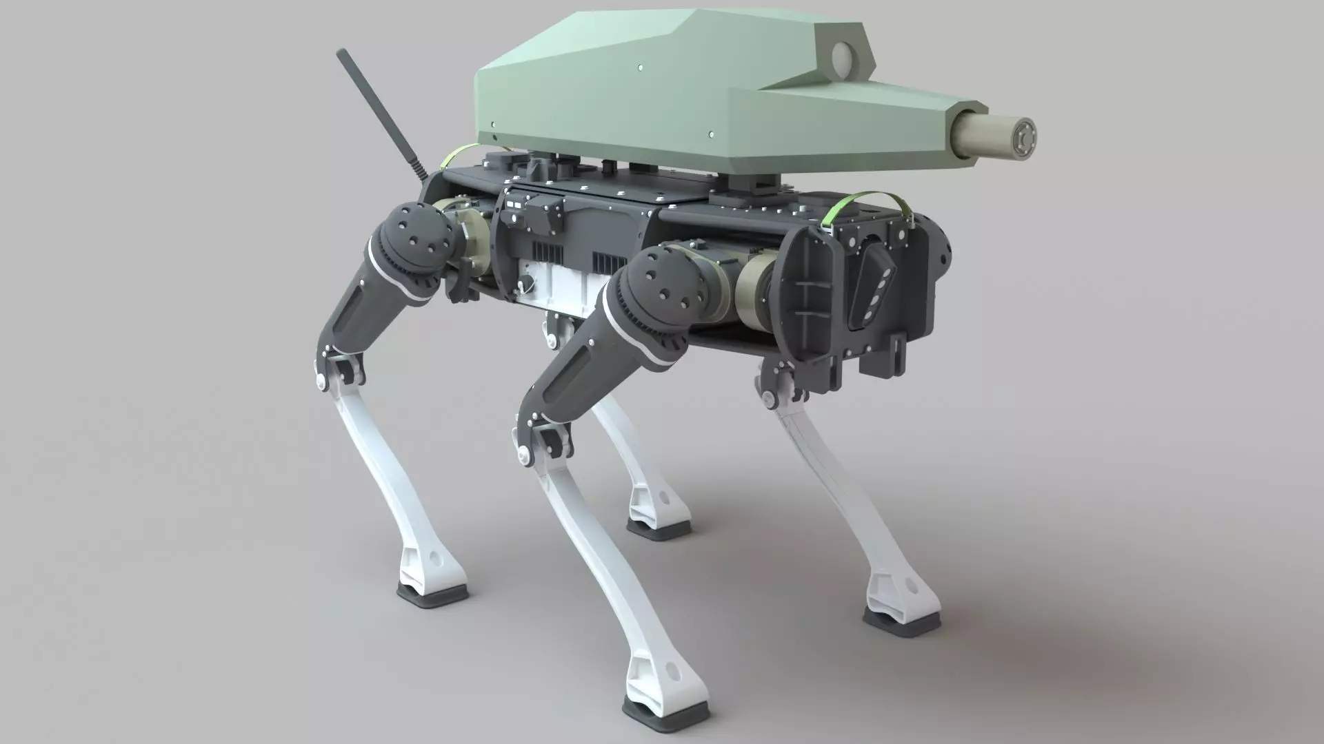 3D Military Combat Robot SPUR 3D model_0