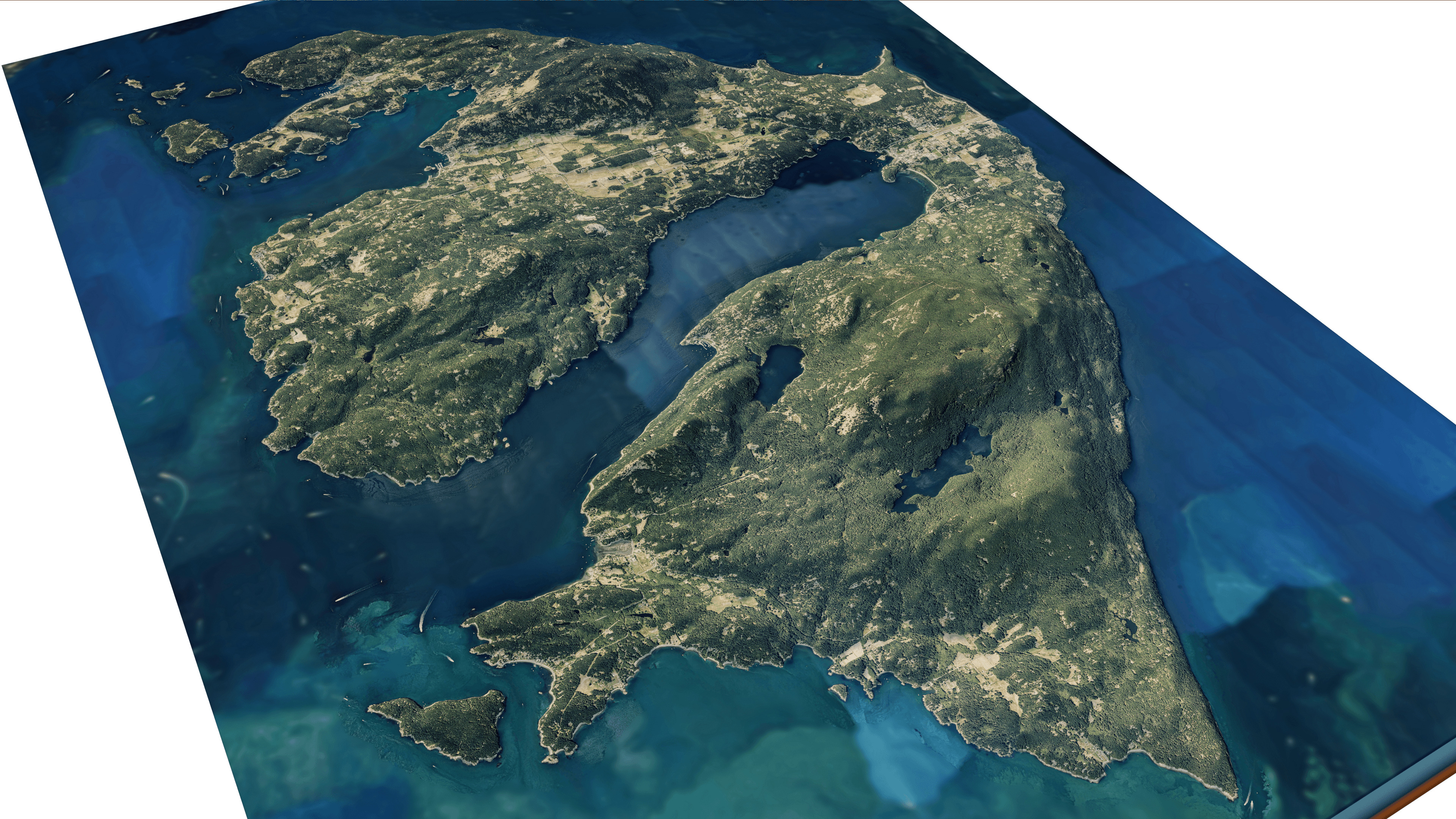 Orcas island 3d model terrain 3D model_2