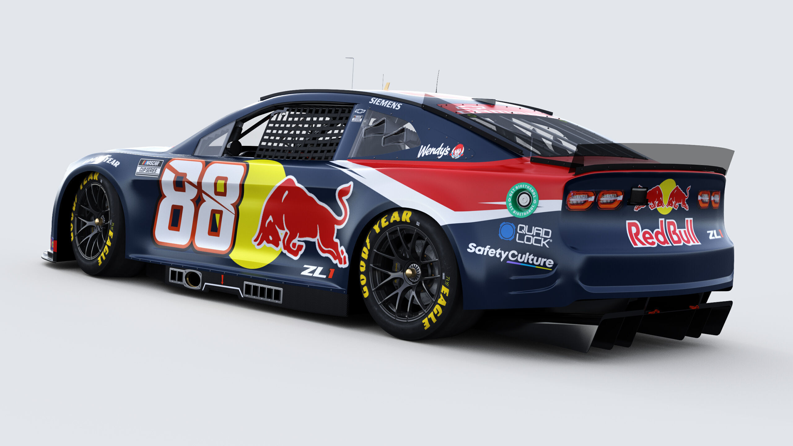 Chevrolet Camaro Nascar RedBull Van Gisbergen 2025 3D model_4