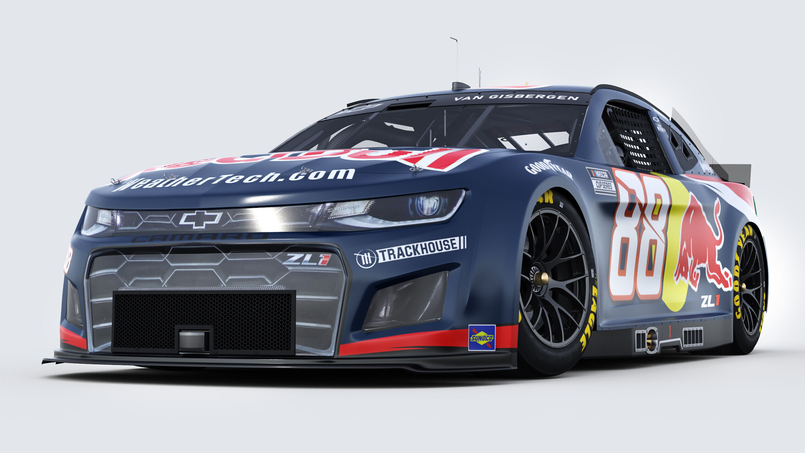 Chevrolet Camaro Nascar RedBull Van Gisbergen 2025 3D model_12