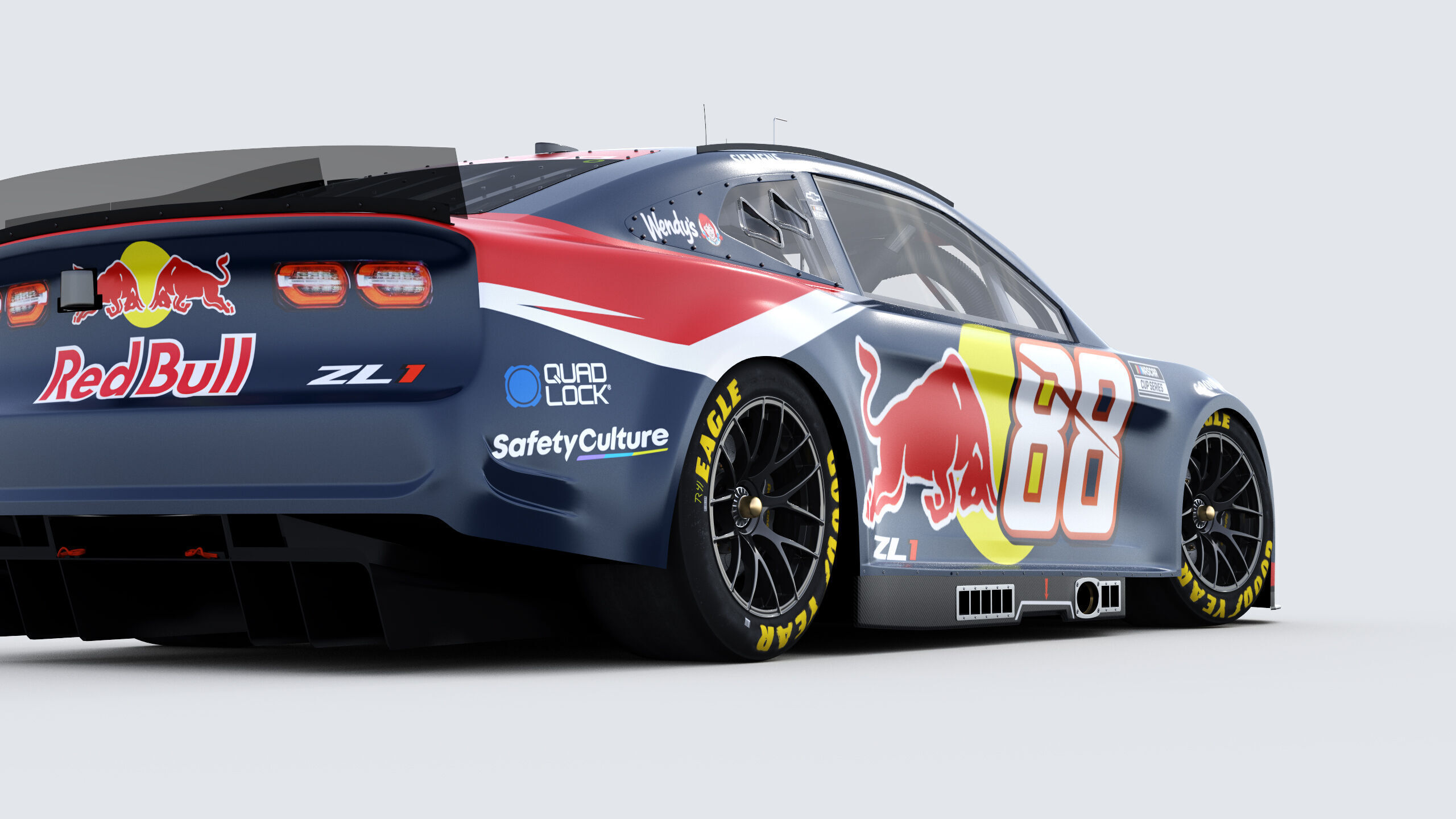 Chevrolet Camaro Nascar RedBull Van Gisbergen 2025 3D model_13