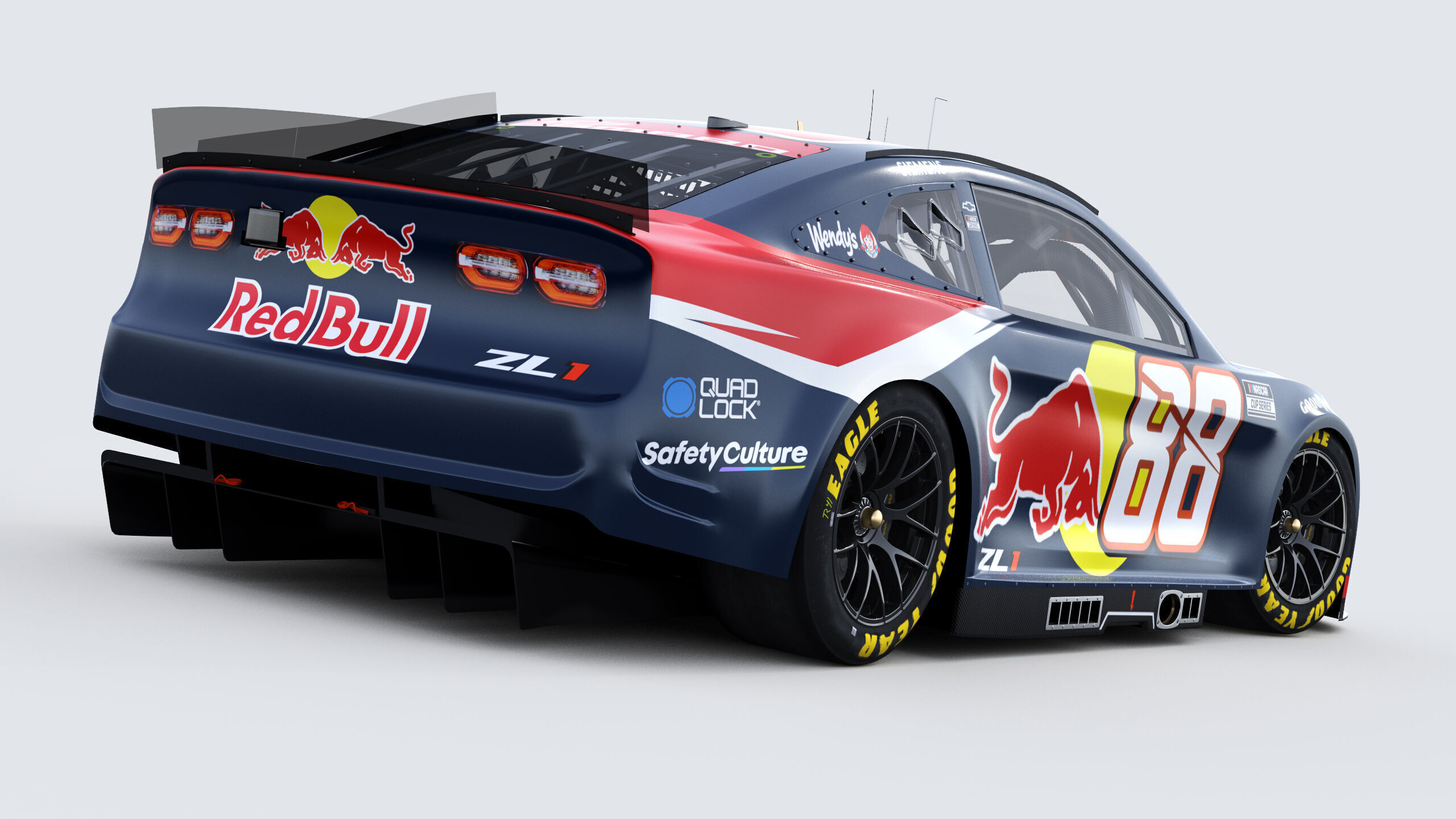Chevrolet Camaro Nascar RedBull Van Gisbergen 2025 3D model_5