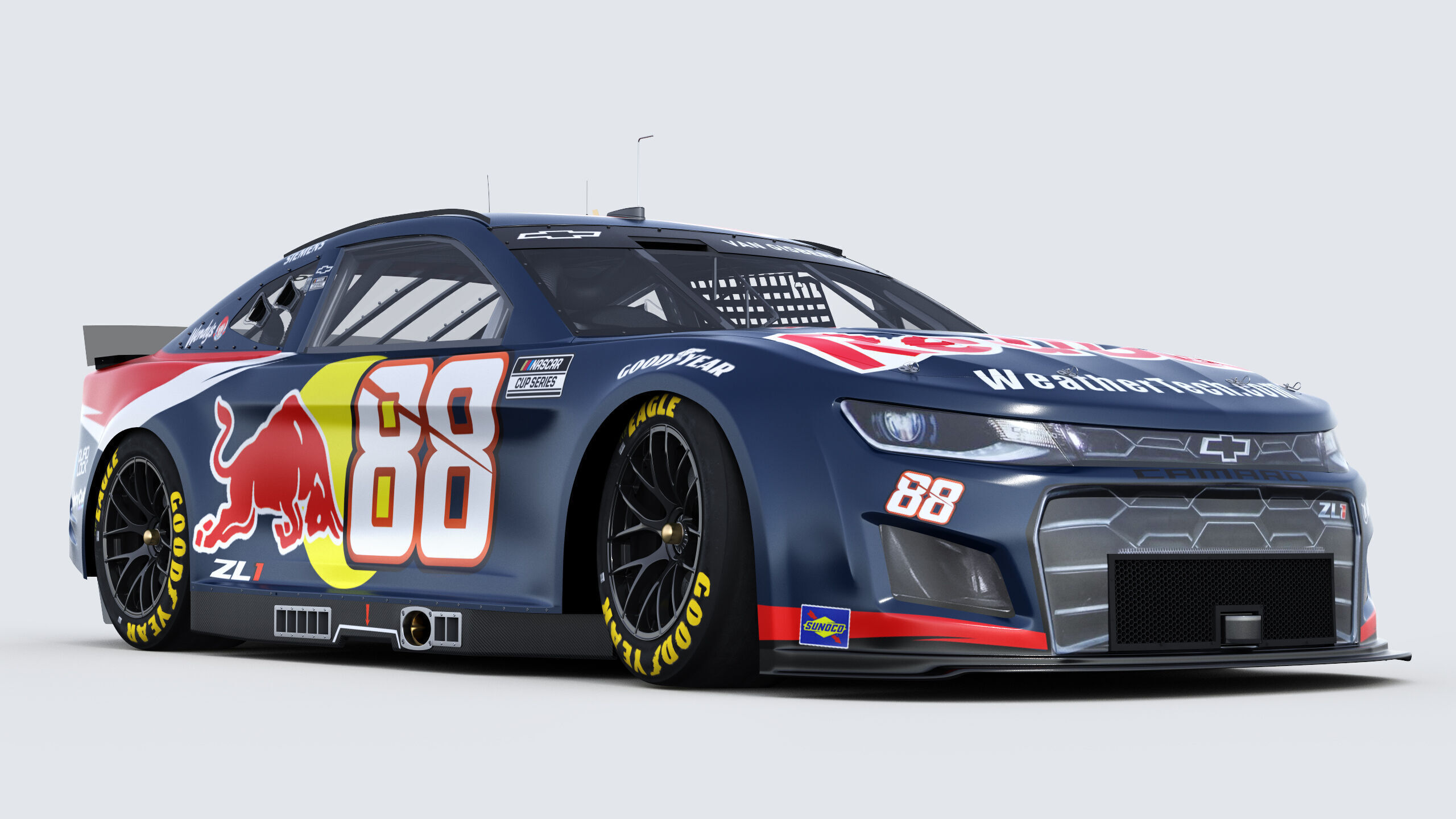 Chevrolet Camaro Nascar RedBull Van Gisbergen 2025 3D model_9