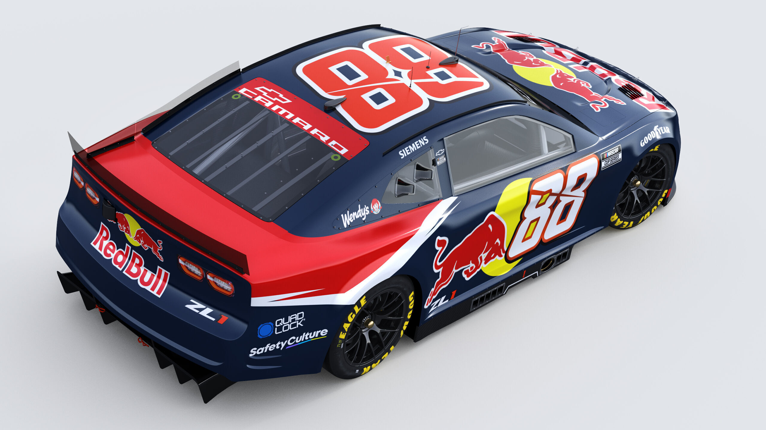 Chevrolet Camaro Nascar RedBull Van Gisbergen 2025 3D model_6