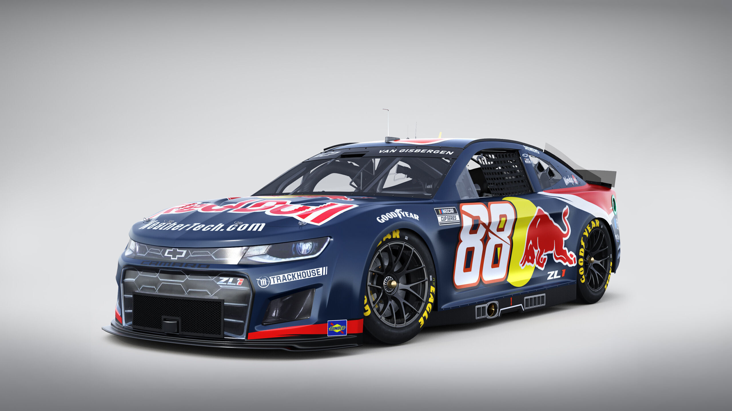 Chevrolet Camaro Nascar RedBull Van Gisbergen 2025 3D model_1