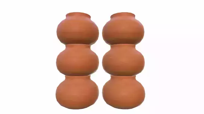 Handmade Terracotta Low-poly 3D model