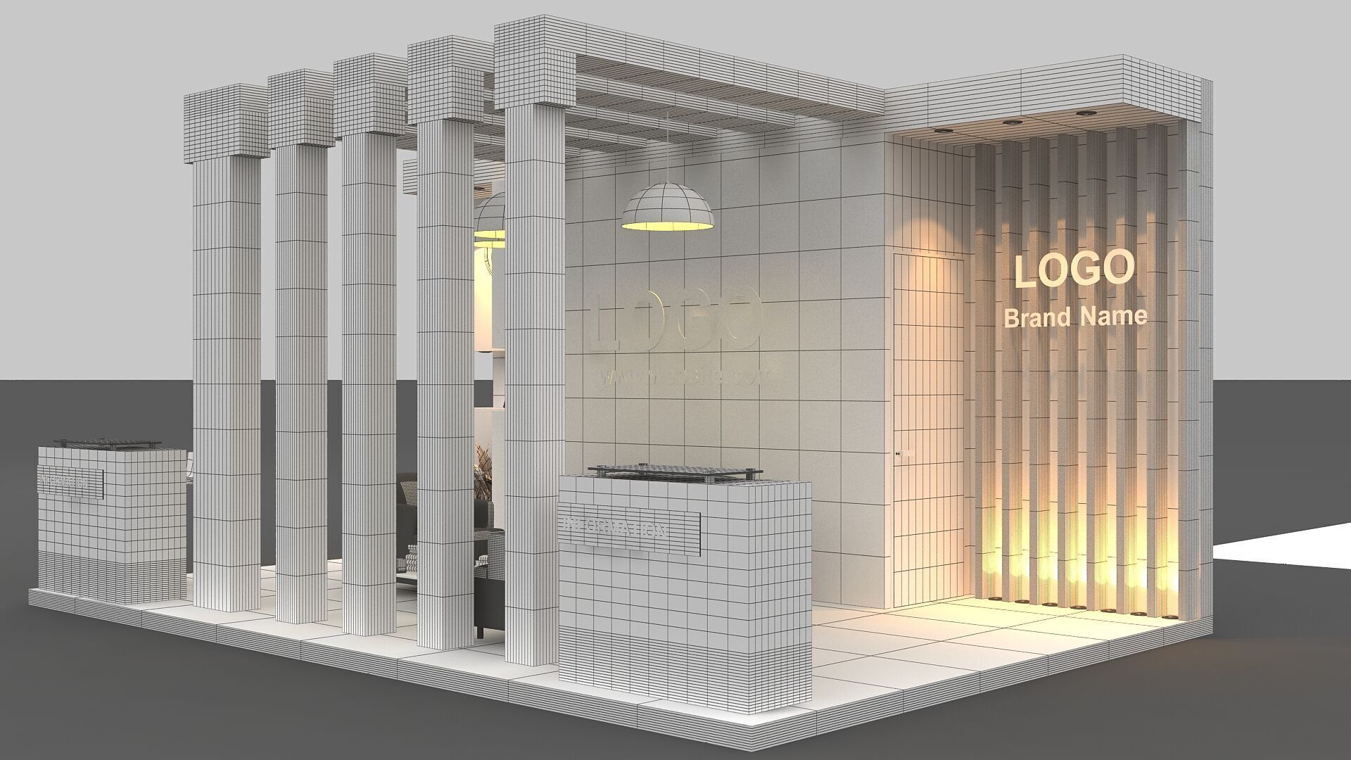 3d Exhibition 3D model_6