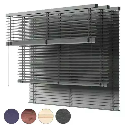 Wooden blinds set 34