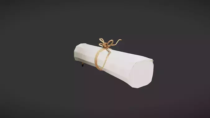 rolled parchment or scroll