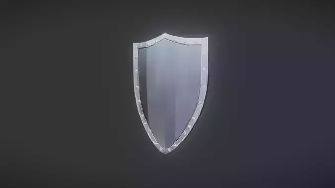 medieval style shield 3d Game ready Model