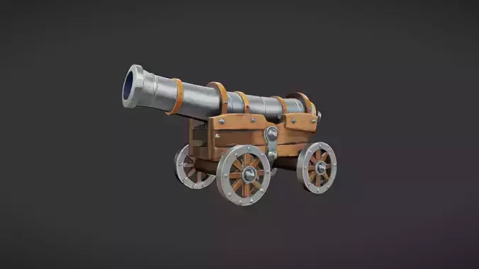 historic cannon on wheels