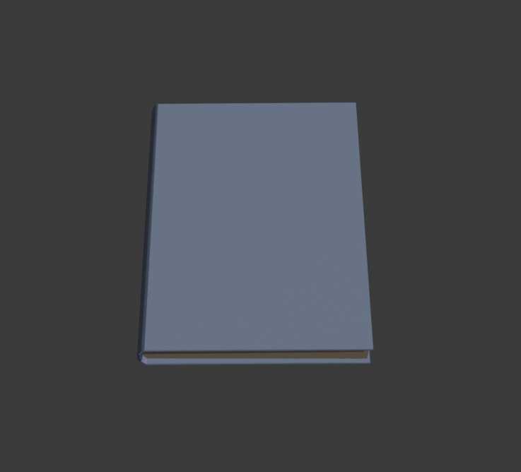 Book with pages for bookshelf Low-poly 3D model_11