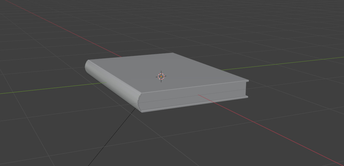 Book with pages for bookshelf Low-poly 3D model_2