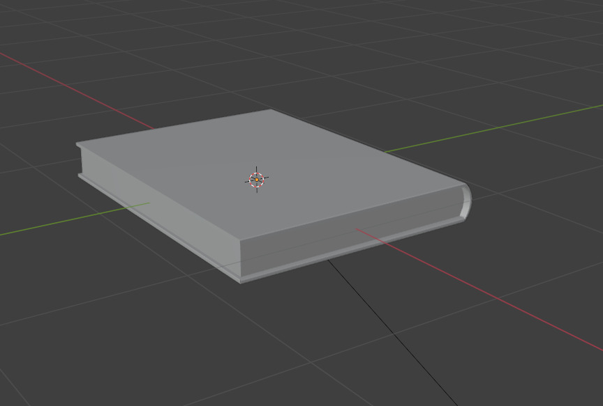 Book with pages for bookshelf Low-poly 3D model_4