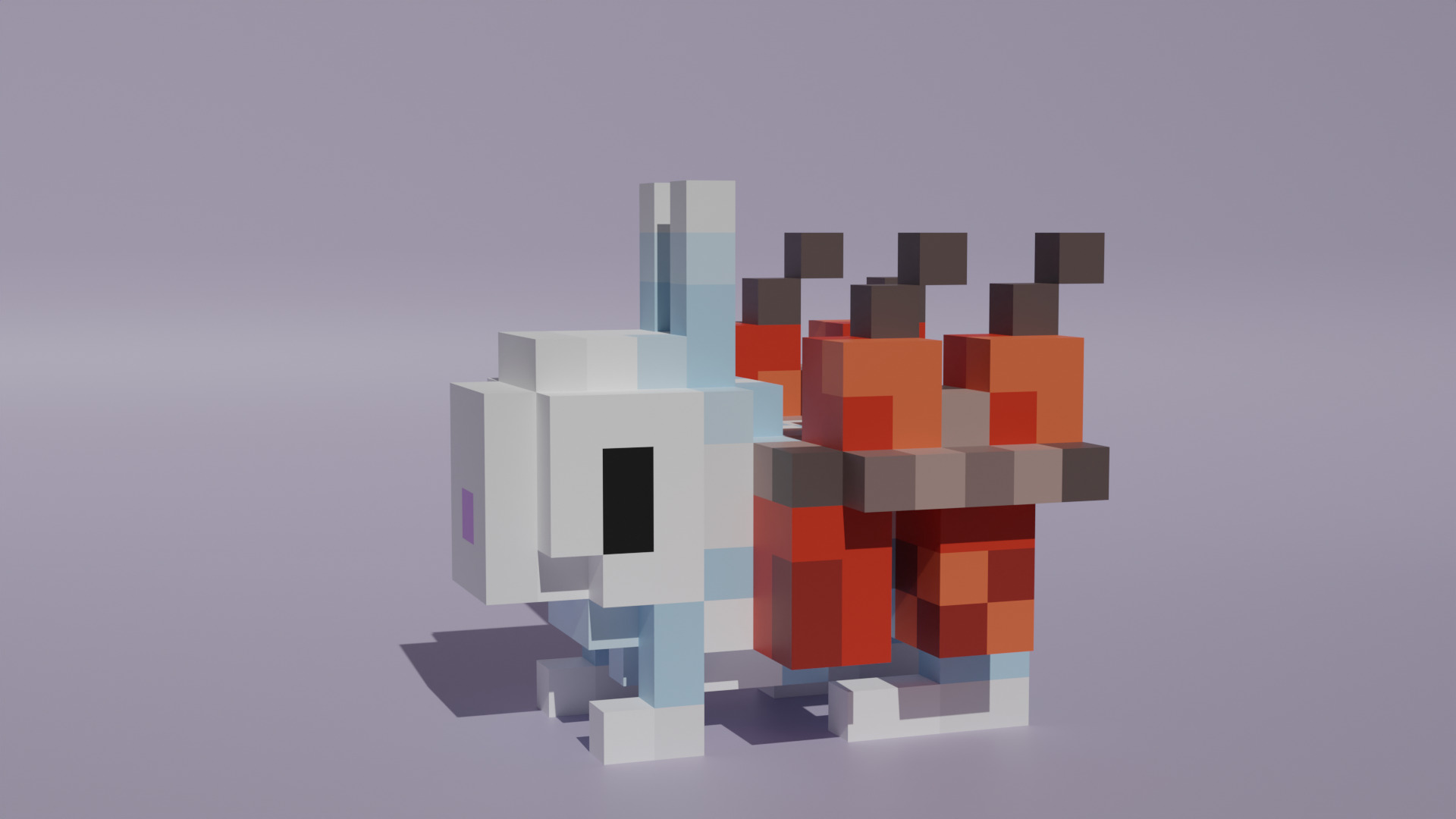 Voxel Terraria Bunny Dynamite Add-on 3D print model_1