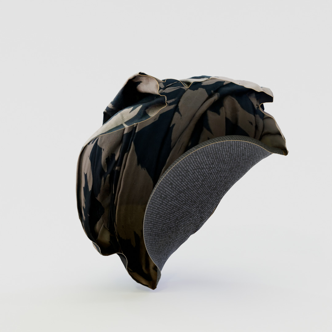 Turban 1438 Amamah 3D Scanned Model Low-poly 3D model_11