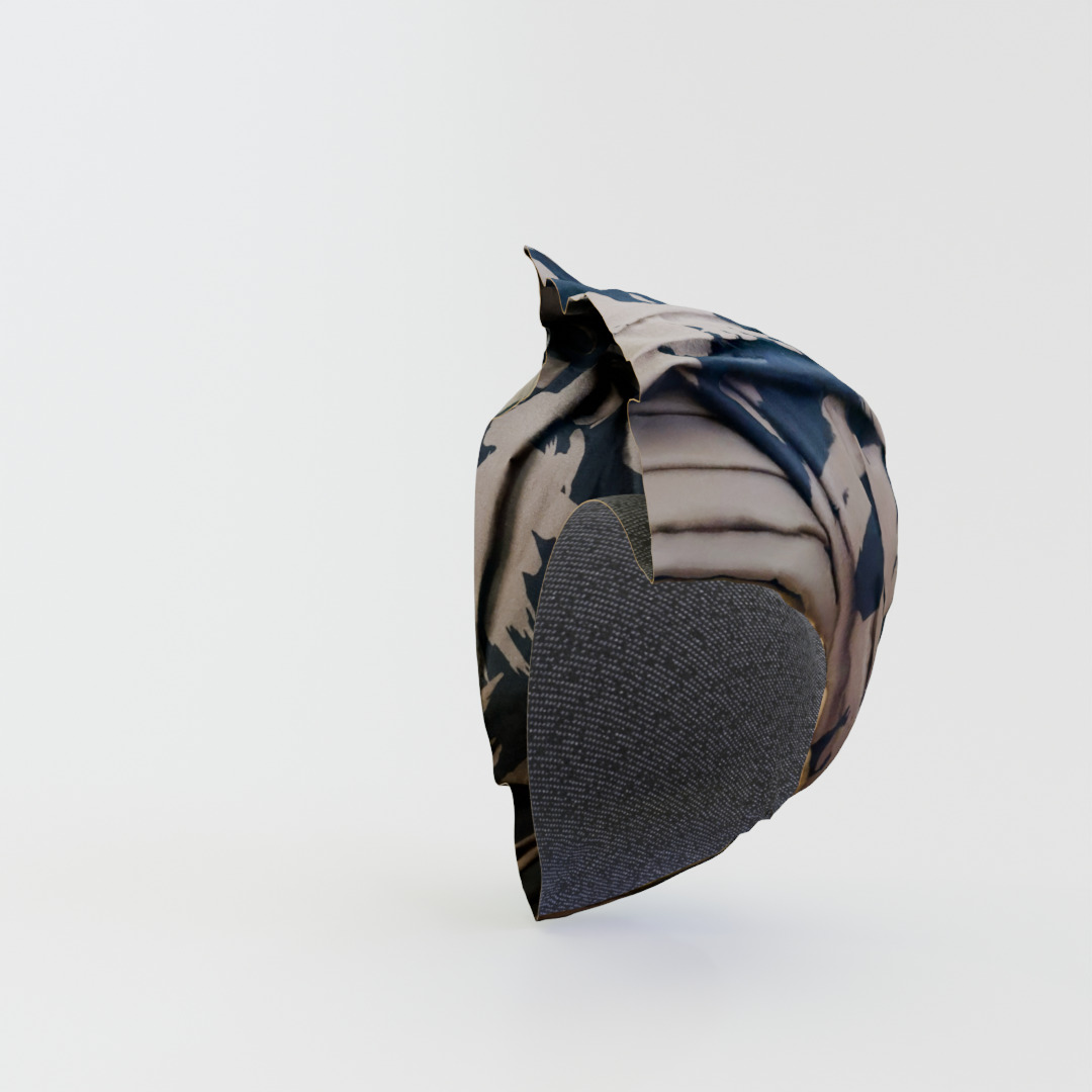 Turban 1438 Amamah 3D Scanned Model Low-poly 3D model_12