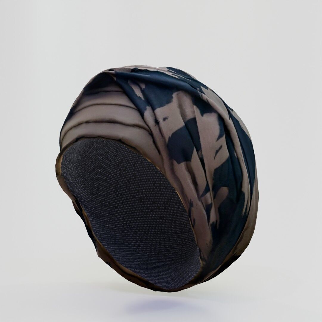 Turban 1438 Amamah 3D Scanned Model Low-poly 3D model_6
