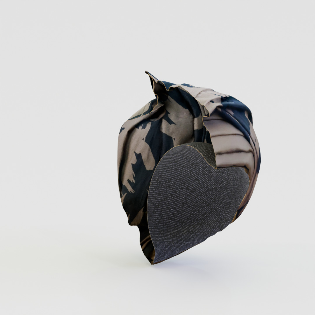 Turban 1438 Amamah 3D Scanned Model Low-poly 3D model_10