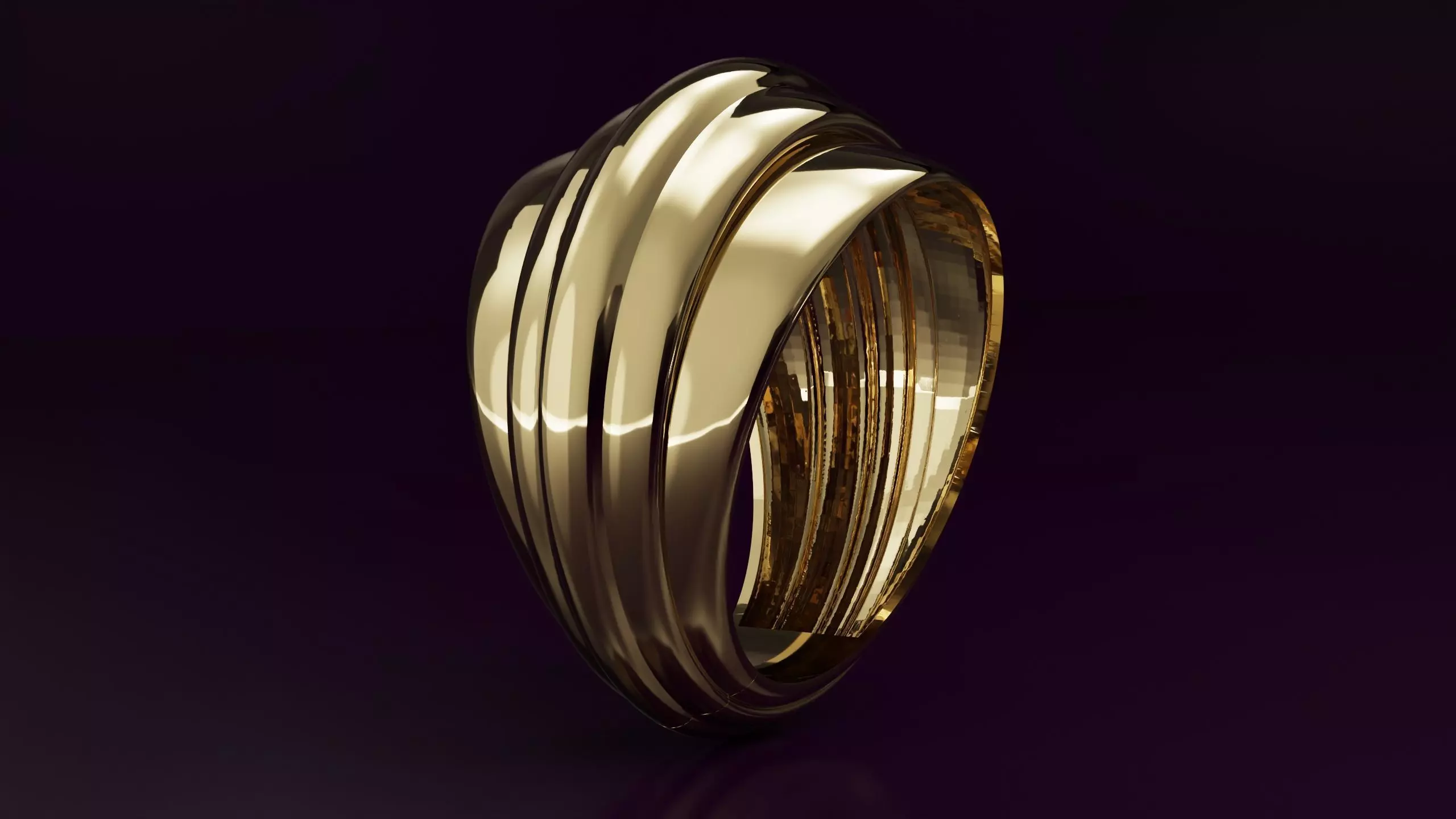 free form ring N27 3D print model