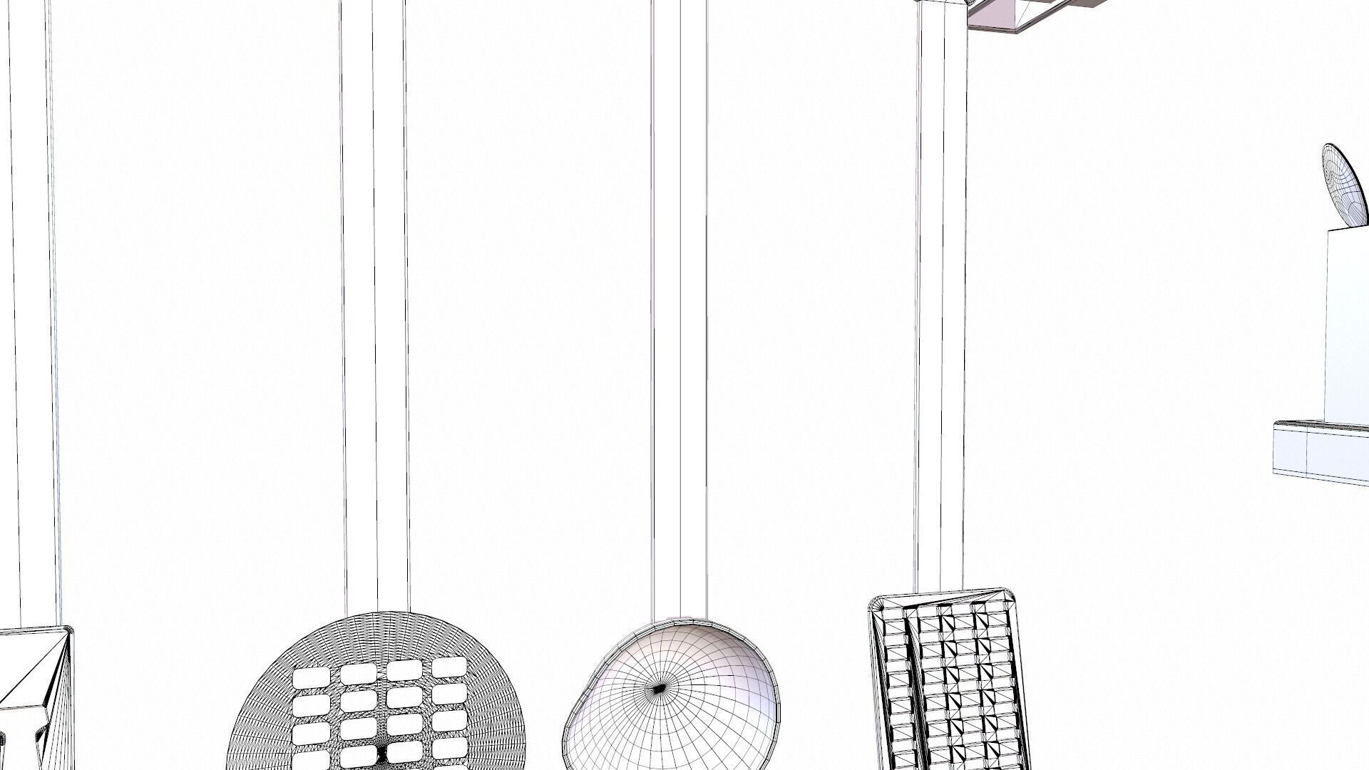 Kitchen Props Low-poly 3D model_10